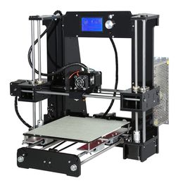 Freeshipping 10 M Filament 16 GB SDCard Ferramenta Com Alumínio Hotbed Kit Impressora 3D Reprap Prusa i3 DIY Size220 * 220 * 250mm Kit Impressora 3D