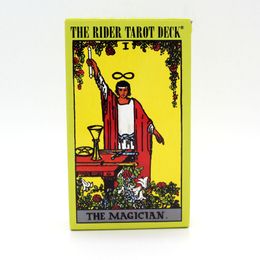 Das Reiter-Tarot-Deck-Brettspiel, 78 + 2 Teile/Satz, neues Design, Kartenspiel, englische Ausgabe, Tarot-Brettspiel für Familienfreunde