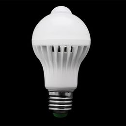 Motion Sensor LED Bulb light E27 B22 AC85-265V PIR Infrared induction lamp 5W 7W 9W