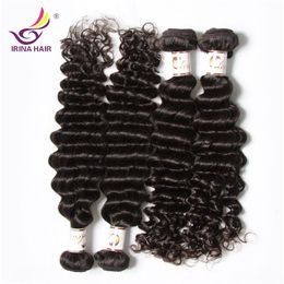 2017 new arrival Brazilian Curly Virgin Hair 4pcs/lot Natural Color,Unprocessed Indian Deep Curly Hair Extensions Human Hair Weaves