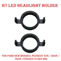 ford headlights Canada - 2PCS H7 LED Headlight Conversion Kit Bulb Base Holder Adapter Retainer Socket Clip For Ford Focus New Mondeo Peugeot 508 Citroen C5 DS6 DS6