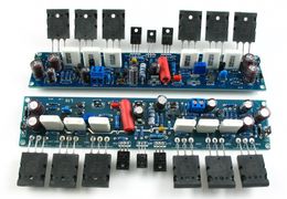 Freeshipping LJM L10 Dual Channel (2pcs) Amplifier Boards Complete 300W+300W Class AB 4R Power Amp diy amplifier kit