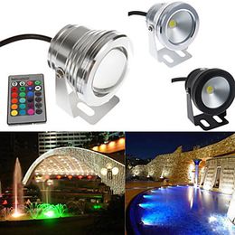 10W LED Underwater light RGB Warm Cool White Pond Pool Wash Spot Lamps 12V