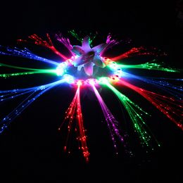 Light emitting braid Fibre lamp bar activities Colourful birthday concert party props LED toys wholesale Flashing Hair Braid