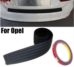 For Opel Astra Insignia Mokka Zafira Family Car Styling Black Rubber Rear Guard Bumper Protector Trim cover Accessories