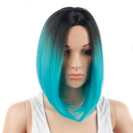 Black Green Ombre Short Hair Suppliers Best Black Green Ombre
