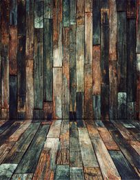 Vintage Dark Wooden Planks Wall Floor Photography Backdrop Digital Painted Children Kids Studio Backgrounds Baby Newborn Photo Booth Props