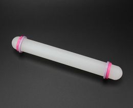 White 23cm Non-stick Glide fondant rolling pin Fondant Cake Dough Roller Decorating Cake Roller crafts Baking cooking Tool