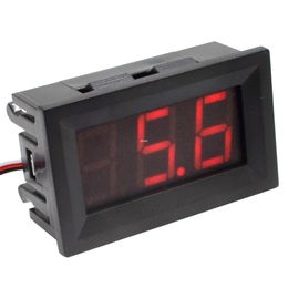 Freeshipping 50pcs/lot 3 Wire Red 0.56" DC0-100V External Power Supply Led Display Voltmeter with Reverse Protection Free shipping 10000854