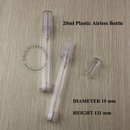 20ml PS Airless Cream Lotion Pump Spray Bottle Cream Containers Split Charging Bottles Cosmtic Packaging Plastic Bottle 5pcs/lot