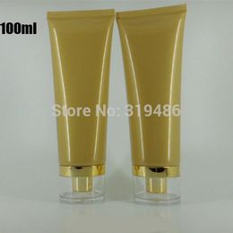 300pcs/lot 100ml gold soft tube,100g skincare cream package,100cc plastic lip tube , cosmetic packaging,cosmetic container