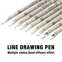 Линия рисунок ручка водорастворимый мультфильм граффити художественные поставки COPIC эскиз маркеры рисунок тонкой кисти маркера ручки