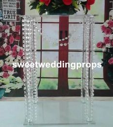Centres de table en acrylique, stand de fleurs de mariage en cristal Prix de la pièce maîtresse pour la décoration de table de décoration de fête de mariage