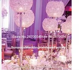 Crystal wedding centerpiece flower stand candle holder for wedding table decoration