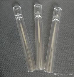 mini glass pipes straw tube with 4 5 inch glass pipes clear thick filter tips tester glass cigarette bat hand pipe