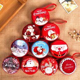 Cute Christmas Candy Boxes Bag Gifts Holders New Year Coin Earphone Snack Supplies Packaging Party Decorations For Children