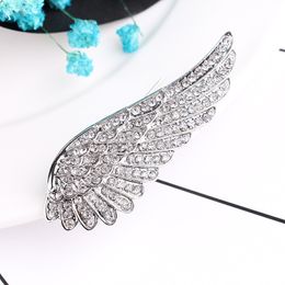 Hot sale Black Metal Angel wings Brooches Vintage Jewellery Simulted Pearl Bouquet Brooch Women Safety Pins Accessories