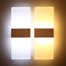 1PC Modern Acrylic 3W LED Wall Sconces Aluminium Lights Fixture Up and Down Light Decorative Lamp Night Light for Pathway, Staircase, Bedroom