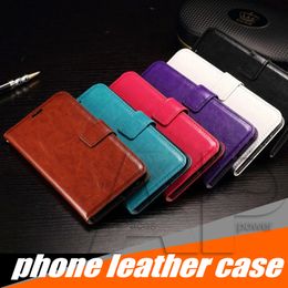 Brieftasche PU Leder Hüllen Cover Tasche mit Kartensteckplatz Fotorahmen für iPhone 15 14 13 Mini 12 11 Pro Max XR Samsung Galaxy Note 10 S20 Plus