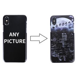 Custom Case Company Name LOGO 2D Printing Case for iPhone Samsung Model Hard PC Back Cover Printed with Any Picture for Samsung S9