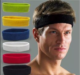 NEW Cotton Women Men Sport Sweat Sweatband Headband Yoga Gym Stretch Head Band Hair - Randomly Send