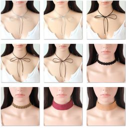 43 styles Choker Necklace for Women Lace Flower chokers necklaces Personality section statement necklaces Chokers pearl necklace choker