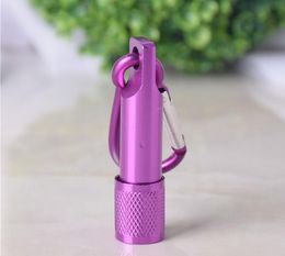 portable mini led flashlight keychain Aluminium alloy torch with carabiner ring keyrings led mini flashlight cycling minilight flashlights