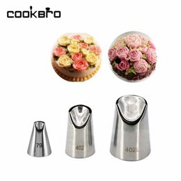 Wholesale- Stainless Steel Nozzles Pastry 3Pcs/set Cream Cakes Decorating Tips Set Baking Tools Kitchen Bakeware 3 Different Types