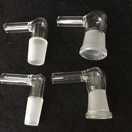 Glass Vapour Whip Adapter 14mm 19mm Male or Female 90 Degree Large Hose in stock Vaporizer Glass Elbow Adapter