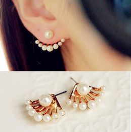 new sale pearl ear stud girls earrings fashion Jewellery womens gift free shipping drop shipping