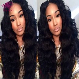 Brazilian Human Virgin Hair Wigs wavy Style Hair Product Natural Black Colour 130% Desnity Lace Front Full Lace Wigs