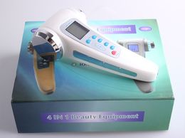 galvanic facial massager Australia - 4 IN 1 LCD Display Beauty Equipment 1MHZ Ultrasound+3MHZ Ultrasonic+Galvanic Ion +Led Photon Skin Rejuvenation Facial Massager