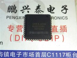 M80C85AH . MSM80C85AH , PQCC44 / vintage 8-bit microprocessor , 80C85 old CPU / collection of warranty