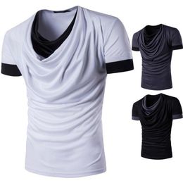 Draped tshirt for men Designs Mens T Shirt Slim Fit Crew Neck T-shirt Men Short Sleeve Shirt Casual tshirt Tee Tops Mens Short Shirt