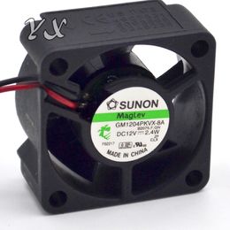 12v server UK - free shipping high quality New SUNON 40 20 GM1204PKVX-8A 12V 2.4W 2Wire Server Cooling Fan