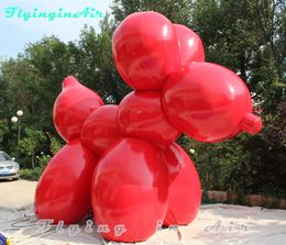 Outdoor Dog Model Balloon Red 3m Inflatable Bubble Dog Air Blow Up Simulation Puppy Statue For Park Decoration