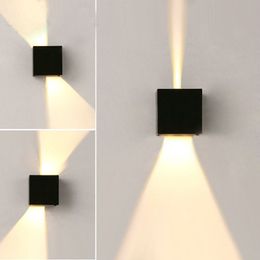 Modern LED Wall Lamp 6W 12W Square Wall Light for Living Room Stairs Corridor Bedroom Sconce Lighting Fixture