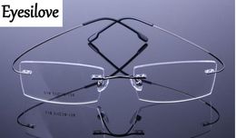 (12pcs/lot) Non-screw titanium Rimless optical frame, memory titanium glasss frames accept mixed order