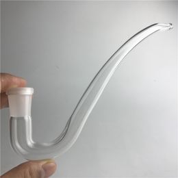 14mm 18mm Glass Bong Adapter J Hook Water Bong Bubbler Ash Catcher DIY Accessories Glass Straw Tube Pipes for Smoking
