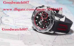 2021 Mens Christmas 316 stainless steel 44mm imported VK Swiss quartz movement with silicone buckle original buckle Racing Watches NEW