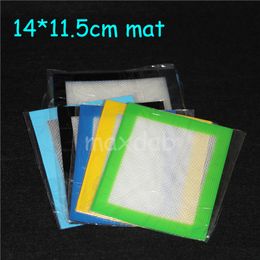 tools Silicone wax pads dry herb mats large 14 11.5cm square mat dabber sheets jars dab tool for silicon dabber oil containers
