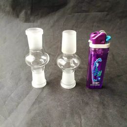 Colored glass adapter 14 mm 18 mm double male and female glass Accessories for glass bongs