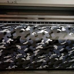Black blue white Camo VINYL Full Car Wrapping Camouflage Foil Stickers with Camo truck covering air free size 1.52 x 30m/Roll Free Shipping