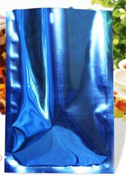 500pcs/lot Blue Heat Seal Aluminium Foil Bag For Powder Snack Package Open Top Mylar Vacuum Event Bag Free Shipping