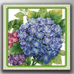 Colorful Pincushio flowers Cartoon decor paintings , Handmade Cross Stitch Embroidery Needlework sets counted print on canvas DMC 14CT /11CT