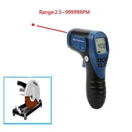 Freeshipping Digital Tachometer Non-Contact Laser w/ Range 2.5-99999RPM of Tach Meter Wind Speed Meter