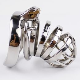 Stainless Steel Male Chastity Device Adult Cock Cage Penis Ring Spike Anti-off Ring Chastity Cage Sex Toys For Men