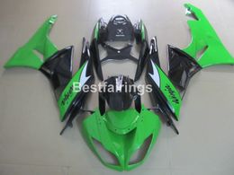 Top-selling motorcycel fairing kit for Kawasaki Ninja ZX6R 09 10 green black fairings set ZX6R 2009 2010 GT20