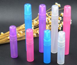 500pcs 10ml Travel Mini Colorful Refillable bottle Plastic Spray Bottles Perfume Empty Atomizer Parfum Containers