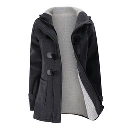 Cheap Women Horn Button Coats